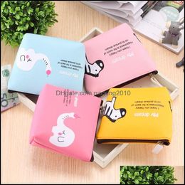 Storage Bags Home Organization Housekee Garden Portable Zipper Purse Creative Coin Bag Lady Fashion Animal Pattern Wallet For Mti Color 1