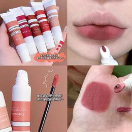 Lip Gloss Colours Pigment Matte Mud Tube Velvet Lipstick Long Lasting And Cheek Dual Use Women Makeup CosmeticsLip Wish22