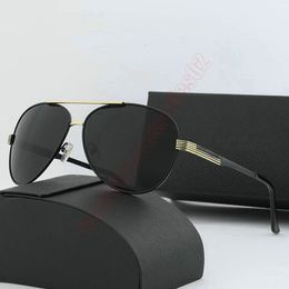 men Linea Rossa Eyewear Collection sunglasses Gold Black Pilot Sunglasses Grey square Shaded Lenses Sonnenbrille occhiali da sole Sun glasses glasses with logo 003