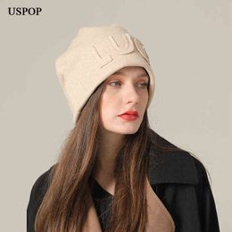 Beanie/Skull Caps Ball Caps USPOP New Vintage Soft Warm Skullies Hats Unisex Kni T220823