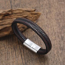 Charm Bracelets Retro Button Braided Classic 3 Color Genuine Leather Bracelet For Men Women Accessories Jewelry Couple Bangles GiftCharm Int