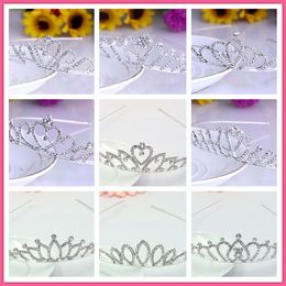 Braut Kopfbedeckungen Kronen Tiaras mit Strasssteinen Schmuckparty Kristall Hochzeit Tiaras Accessoires