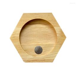 Jewellery Pouches Bags Medals Wooden Hexagon Storage Shelf Homes Decorative Tool Racks Medal Coin Cases For Households Bedroom Decorati Edwi22