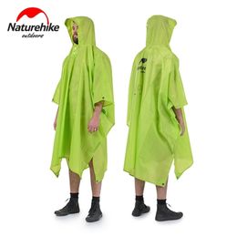 Outdoor Raincoat 3 In 1 Multifunction Rain Poncho Rainproof Portable Used For Mat Tent Hiking Travel Camping Fishing 220516
