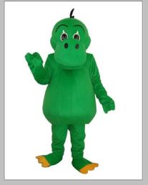 2022 Green Dinosaur Mascot Costume Adult Halloween Birthday party cartoon Apparel