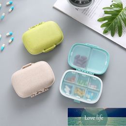 8 grids organizer container for tablets travel pill box with Seal ring Small boxs for Wheat straw containers for medicines