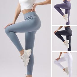 Yoga Outfit High Waist Pants Naked Feeling Leggings Push Up Sport Women Fitness Running Energy Seamless Gym Girl Peach Hip