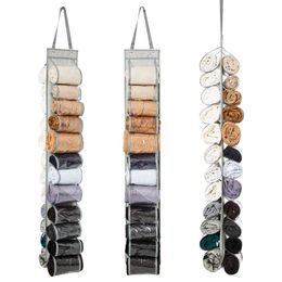 Storage Boxes & Bins Wardrobe Hanging Organisers Roll Holder Space Saver Clothes Rack Organiser With 12 CompartmentsStorage