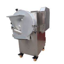Commercial vegetable cutting machine electric automatic food cutter stainless steel multi function shredder dicing slice machine