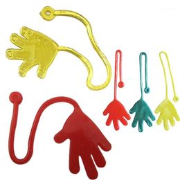 Wholesale- 5Pcs Novelty Glitter Sticky Hands Gags Funny Adult Gadget Practical Jokes Gag Toys For Children Kids