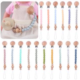 New beech clip for infants and young children soothes the baby's silicone bead biting glue molar pacifier chain to prevent the chain from