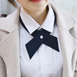 Linbaiway Womens Bow Tie Mens School Uniform Bowknot Business Wear Ties For Groom Party Shirt Accessories Custom Logo