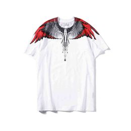 fashion brand mb short sleeve marcelo classic jersey burlon phantom wing t-shirt color feather lightning blade couple half t-shirt7ZSL