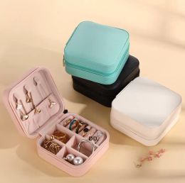 Jewellery Box Portable Travel Storage Boxes Organiser PU Leather Display Storage Case for Necklace Earrings Ring