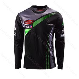 Summer Motorcycle Men's Quick dry Racing For Kawasaki Team Shirt Motocross ATV Motobike Long sleeve Breathable T shirt