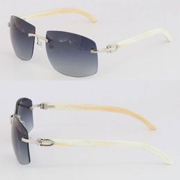 4189705 Sunglasses Men for Unisex Larger Eyeglasses Hot WHite Genuine Natural Buffalo Horn Glasses driving glasses C Decoration Fashion Accessories