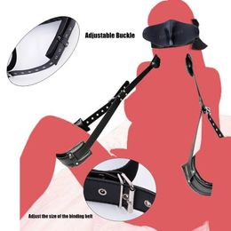 Faux Leather Sponge Restriant Leg Thigh Sling Straps sexy Aid Posture Fixation Handcuffs Neck Belt Toys for Couples Fetish Beauty Items