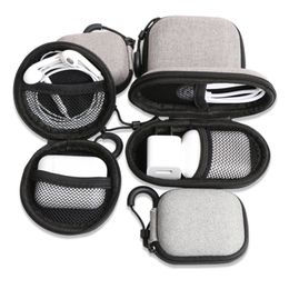 Custom Design Portable Carrying Earphone Box Small Earphones Storage EVA Case For Headset Usb Cable B183