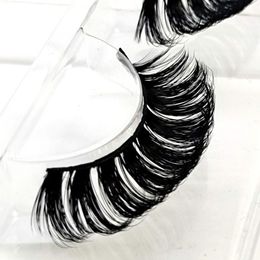 False Eyelashes 10pairs D Curl Lashes Mink 20-30mm Fluffy Wholesale Dramatic 3D Eyelash Strip Thick Lash Vendors Beauty