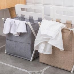 Storage Wall Mounted Laudry Basket Oxford Foldable Dirty Cloth Organiser Door Behind Washable Living Room T200224