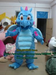 Mascot doll costume blue dragon mascot costume set role playing unisex party game costume advertising adult Halloween gift 1067