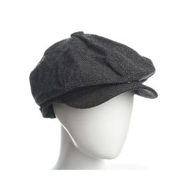 Berets Sboy Caps Herringbone Fringes Flat Hats For Women Men Warm Winter Octagonal Hat Male Female Gatsby RetroBerets