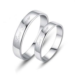2 Pcs Lover Couple Rings Sets Endless Love Adjustable Silver Ring Set For Couples Men Women Wedding Engagement Ring Valentine's Day Jewelry