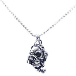 Pendant Necklaces 1pc Est Cool Design Ghost Skull 316L Stainless Steel Jewelry Men Boys Party PendantPendant NecklacesPendant