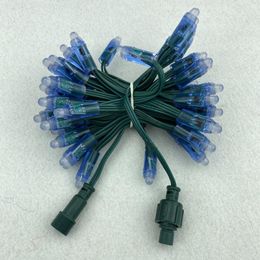 Strings 50pcs/set Type DC5V Addressable 12mm WS2811 RGB Led Smart Pixel Node;all GREEN 18AWG Wire IP68LED StringsLED