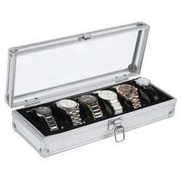12 watch display box UK - 6 12 Grids Watch Box Wristwatch Display Case Durable Packaging Holder Jewelry Collection Storage Organizer 220624