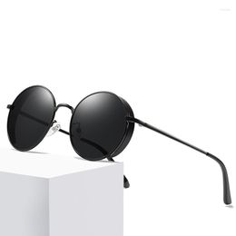 Sunglasses High Fashion Polarizer Men Metal Half-frame Inner Anti-blue LensSunglasses