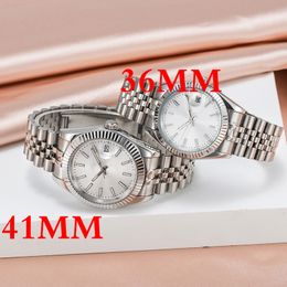 Relógio de luxo 36/41mm masculino e feminino precisão durável movimento automático relógio de aço inoxidável