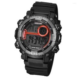 Wristwatches 2022 SHHORS Watch Men LED Digital Watches Fashion Waterproof Military Sport Electronic Relogio Masculino Reloj Hombre