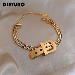 Link Chain Stainless Steel Personality Belt Bracelet Korea Simple And Wild Multilayer Decoration Accessories GiftLink Lars22