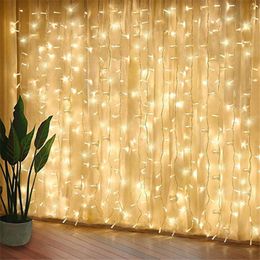 Strings 3x1/6x1/9x1m Led Wedding Fairy String Light Christmas Lights 900 Curtain Icicle Garland For Garden Party DecorLED