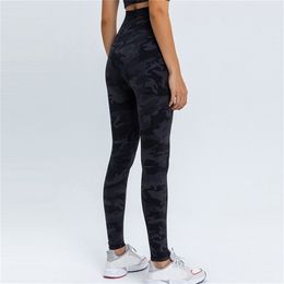 Women hight waist Pants full Length Tummy Control 4 Way Stretch leggings camo black long skinny pant 201014