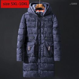 Mens Winter Coats Extra Large Cotton Padded Jacket Camouflage Young X-long Casual Hooded Men Clothees Plus Size 5XL-9XL 10XL1 Phin22