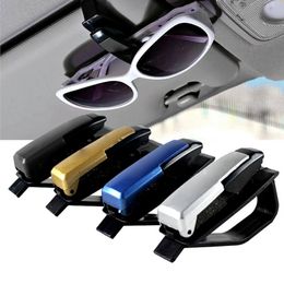 Car Sun Visor Glasses Clip Fastener Sunglasses Holder Card Ticket Holder Auto Glasses Mount Accessories Decoration Universal
