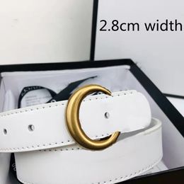 Top High Quality Designer Belts Men Women Belt with Fashion Big Buckle Real Leather with Box 985211