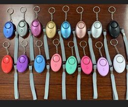 Wholesale 130db Egg Shape Self Defence Alarm Loud Keychain Girl Women Older adults Protect Alert Personal Security Alarms system