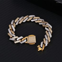 Link Chain Cuban Bracelet For Women Iced Out Full Diamond BraceletLink ChainLink Lars22