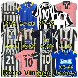 97 98 DEL PIERO Maglia da calcio retrò Maglia da calcio ZIDANE 1984 1991 92 94 95 96 1999 2000 01 02 03 04 05 2011 2012 Maglia vintage DAVIDS INZAGHI Maglia classica da piede