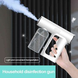 Electric Wireless Disinfection Sprayer Handheld Portable USB Rechargeable Nano Atomizer Home Steam Spray Gun Drop 220507