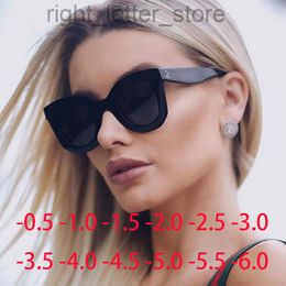 -Frauen Mode -Gradient Vintage Cat Augenstil Sonnenbrille Klassische 3 Punkte Marke Designer Sonnenbrillen Oculo 0 -0,5 -1.0 -2.0 bis -5.0 W220808