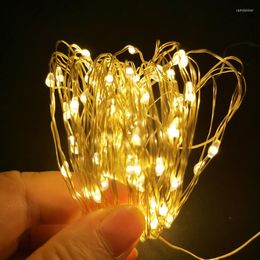 Strings LED 5pcs Battery Powered Copper Wire 20 LEDS String Lights Fairy Garlands Christmas Decor For Room Home Wedding Outdoor LampLED