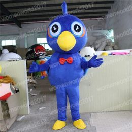 Halloween Blue Bird Mascot Costume Top Quality Cartoon Character Outfits Suit Carnival Adults Birthday Party Fancy Outfit Unisex Dress Outfit