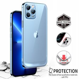 Soft TPU Space Cases Transparent Phone Case For iPhone 13 12 11 Pro Max Mini XR XS Max 7 8 Plus Shockproof Airbag Cover