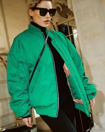 Women Quilted Bomber Jacket Quilted Outfit Jackets Winter Parka 2022 Spring Autumn Winter L220725