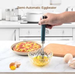 -Pressione Manual do Manual de ovos cozinha semi-automática de leite fotão ferramenta de assadeira