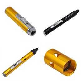 Wholesale Metal smoking tobacco pipe with Gas lighter E-Cigarette Wind Proof Gas Torch Lighters
